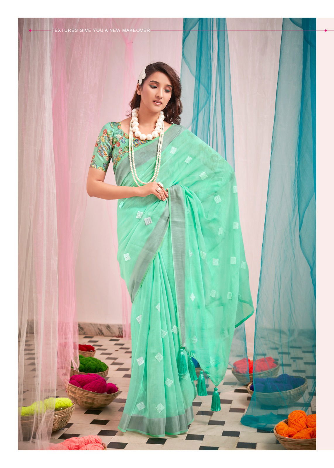 Shreyans Mashroo Designer Sarees Catalog
